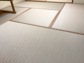 和紙畳表の中で一番人気、「灰桜色」のお仕事でした。 | 畳なら能登畳店